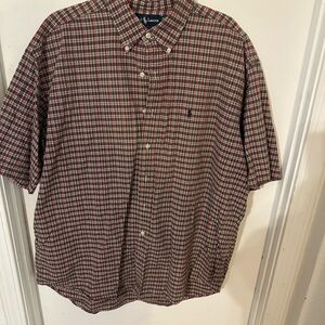 Vintage Ralph Lauren Blake XL Plaid Shirt • Y2K Short Sleeve Button Down